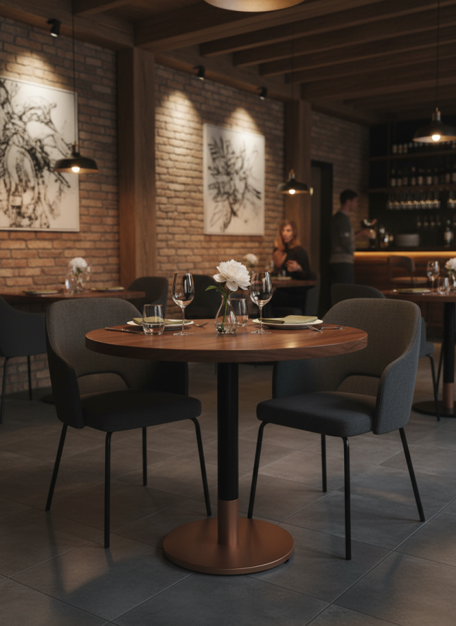 Подстолье Barcelona Copper медный_2