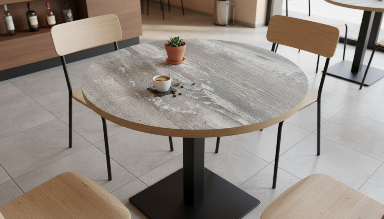 Столешница HPL на основе МДФ (Круглая) Сосна Калифорния_12