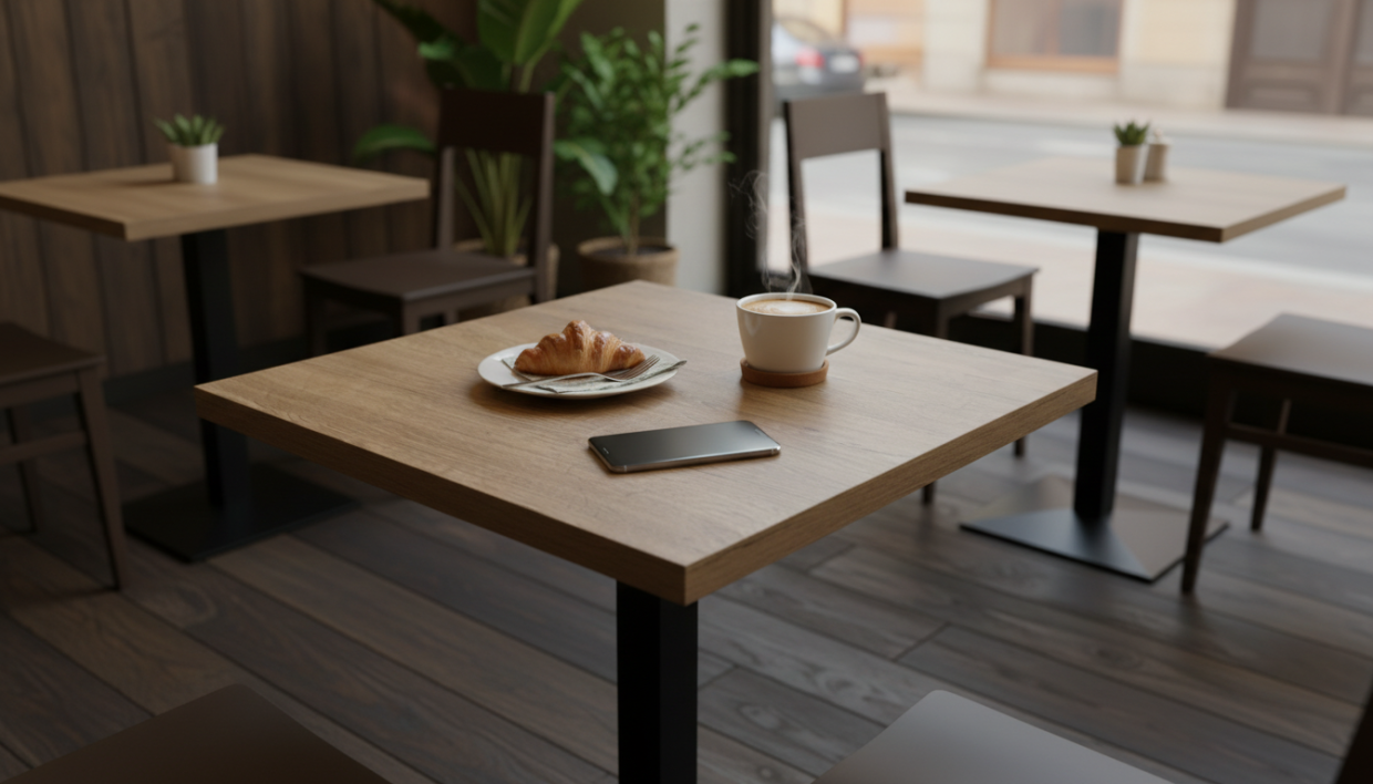 Столешница HPL на основе МДФ (квадратная) Дуб Рустик_29