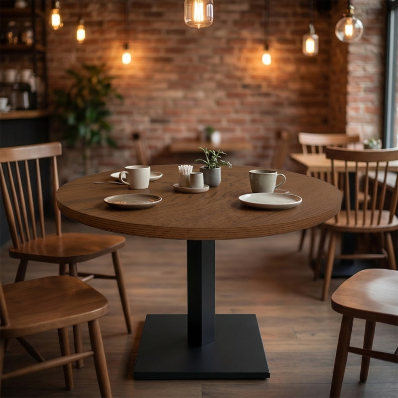 Столешница шпон дуба на основе ВЛАГОСТОЙКОГО МДФ (Круглая)