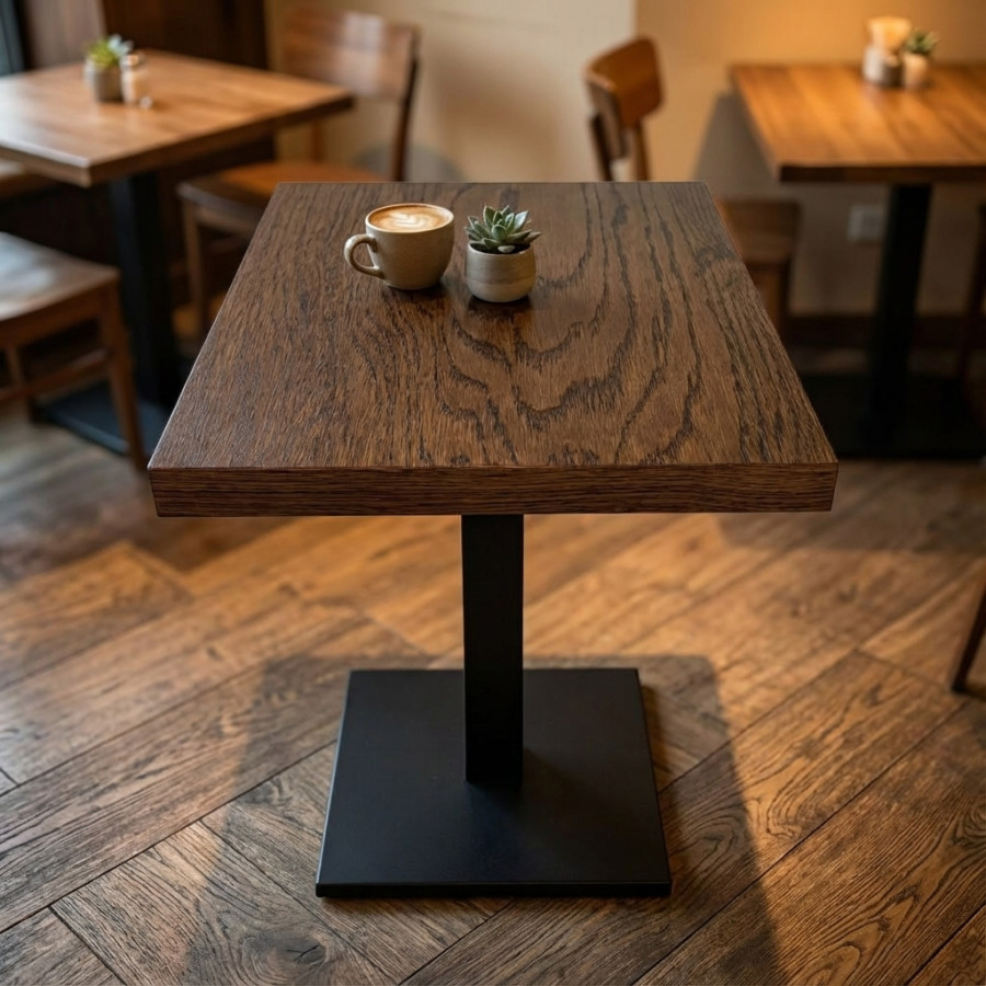 Столешница шпон дуба на основе ВЛАГОСТОЙКОГО МДФ (Прямоугольная) Шоколад_5