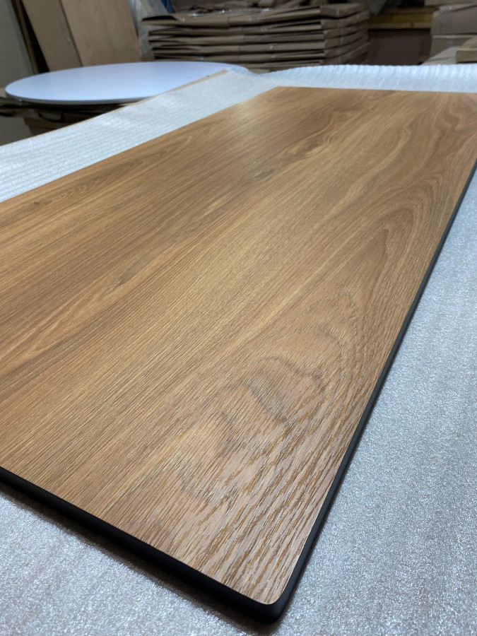 Столешница HPL на основе фанеры влагостойкая - толщина 19 мм (круглая) Дуб Каньон Касл_43